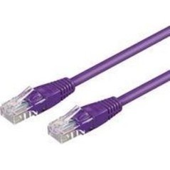 Goobay CAT 6 UUTP CCA 05m Violet - High-Performance Ethernet Cable for Fast and Stable Connections